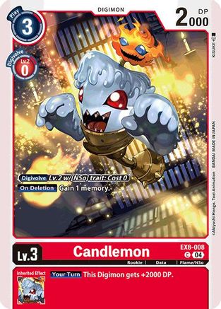 Candlemon (EX8-008) - Chain of Liberation - Premium Digimon Single from Bandai - Just $0.25! Shop now at Game Crave Tournament Store