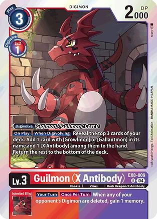 Guilmon (X Antibody) (EX8-009) - Chain of Liberation Foil - Premium Digimon Single from Bandai - Just $1! Shop now at Game Crave Tournament Store