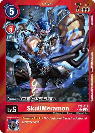 SkullMeramon (Limited Foil) (EX8-013) - Chain of Liberation Foil - Premium Digimon Single from Bandai - Just $0.47! Shop now at Game Crave Tournament Store
