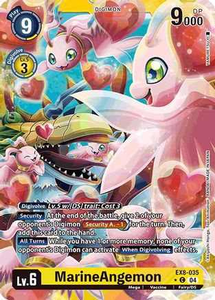 MarineAngemon (Limited Foil) (EX8-035) - Chain of Liberation Foil - Premium Digimon Single from Bandai - Just $1.39! Shop now at Game Crave Tournament Store