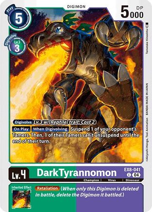 DarkTyrannomon (EX8-041) - Chain of Liberation - Premium Digimon Single from Bandai - Just $0.25! Shop now at Game Crave Tournament Store
