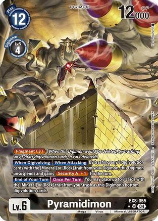 Pyramidimon (Alternate Art) (EX8-055) - Chain of Liberation Foil - Premium Digimon Single from Bandai - Just $15.61! Shop now at Game Crave Tournament Store