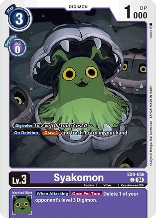 Syakomon (EX8-056) - Chain of Liberation - Premium Digimon Single from Bandai - Just $0.25! Shop now at Game Crave Tournament Store