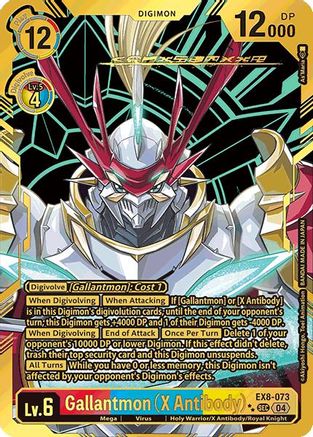 Gallantmon (X Antibody) (Textured) (EX8-073) - Chain of Liberation Foil - Premium Digimon Single from Bandai - Just $422.85! Shop now at Game Crave Tournament Store