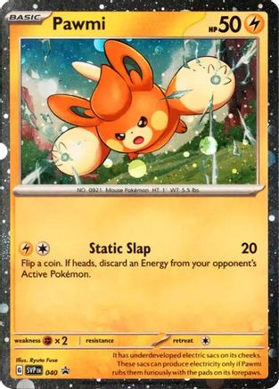 Pawmi - 040 (Cosmos Holo) 40 - SV Scarlet & Violet Promo Cards Holofoil