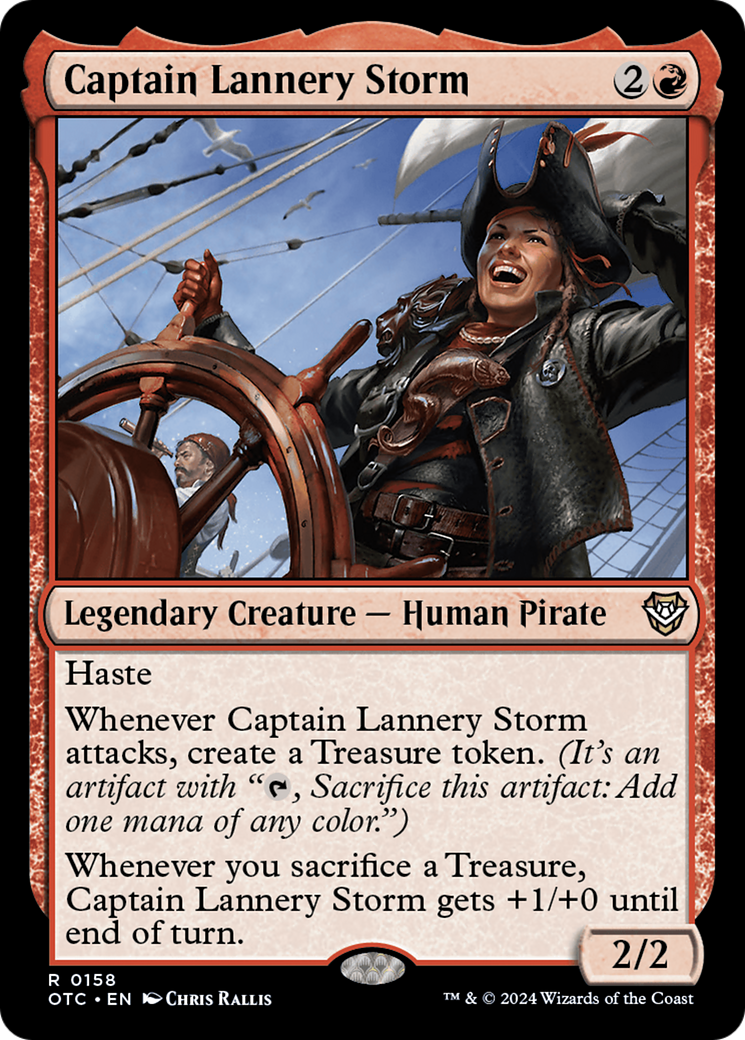Captain Lannery Storm (OTC-158) - Outlaws of Thunder Junction Commander - Premium MTG Single from Wizards of the Coast - Just $0.25! Shop now at Game Crave Tournament Store