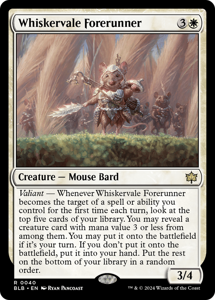 Whiskervale Forerunner (BLB-040) - Bloomburrow - Premium MTG Single from Wizards of the Coast - Just $0.25! Shop now at Game Crave Tournament Store