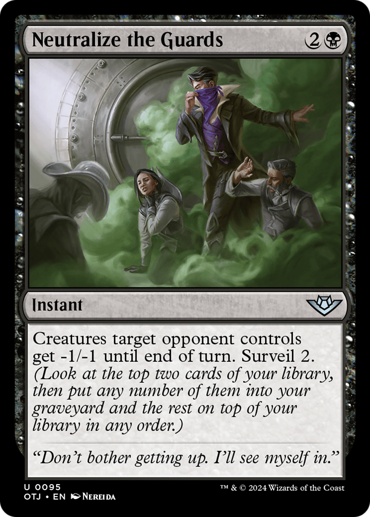 Neutralize the Guards (OTJ-095) - Outlaws of Thunder Junction Foil - Premium MTG Single from Wizards of the Coast - Just $0.26! Shop now at Game Crave Tournament Store