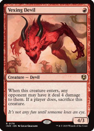 Vexing Devil (-178) - Innistrad Remastered - Premium MTG Single from Wizards of the Coast - Just $0.41! Shop now at Game Crave Tournament Store