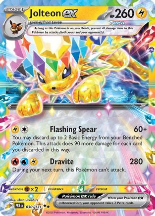 Jolteon ex - 030/131 - SV Prismatic Evolutions Reverse Holofoil