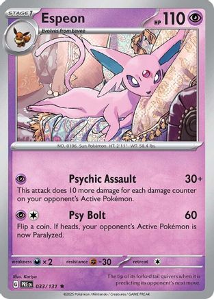 Espeon - SV Prismatic Evolutions Reverse Holofoil