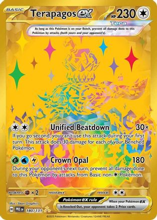Terapagos ex - 180/131 - SV Prismatic Evolutions Holofoil