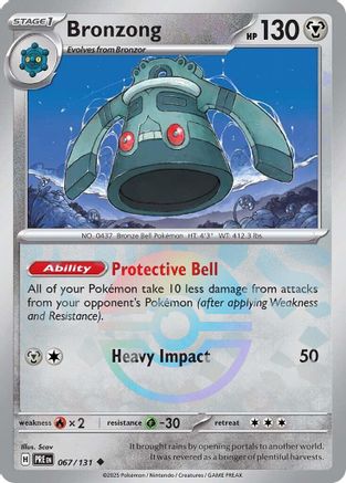 Bronzong 067 (Poke Ball Pattern) - SV Prismatic Evolutions Holofoil