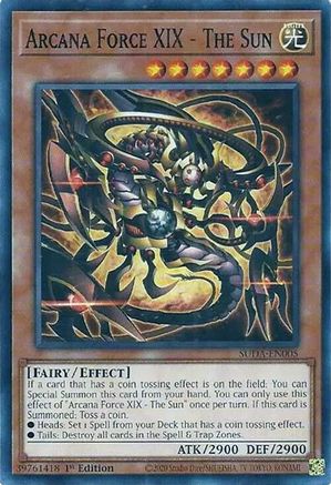 Arcana Force XIX - The Sun (SUDA-EN005) - Supreme Darkness 1st Edition - Premium Yugioh Single from Konami - Just $0.25! Shop now at Game Crave Tournament Store