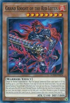 Grand Knight of the Red Lotus (SUDA-EN024) - Supreme Darkness 1st Edition - Premium Yugioh Single from Konami - Just $0.25! Shop now at Game Crave Tournament Store
