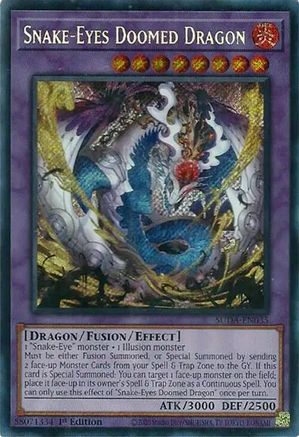 Snake-Eyes Doomed Dragon (SUDA-EN035) - Supreme Darkness 1st Edition - Premium Yugioh Single from Konami - Just $7.10! Shop now at Game Crave Tournament Store