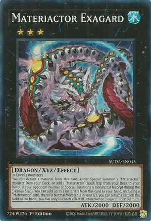 Materiactor Exagard (SUDA-EN045) - Supreme Darkness 1st Edition - Premium Yugioh Single from Konami - Just $0.25! Shop now at Game Crave Tournament Store