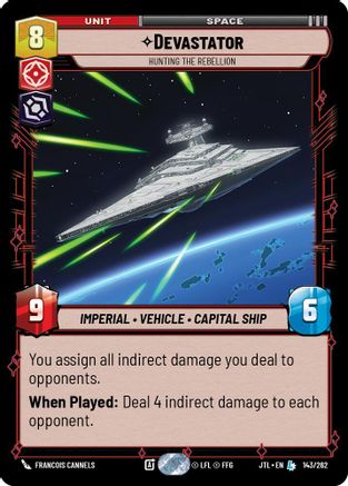 Devastator - Hunting the Rebellion (143/262) - Jump to Lightspeed - Premium Star Wars: Unlimited Single from Fantasy Flight Games - Just $2.96! Shop now at Game Crave Tournament Store