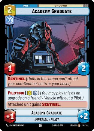 Academy Graduate (058/262) - Jump to Lightspeed - Premium Star Wars: Unlimited Single from Fantasy Flight Games - Just $0.08! Shop now at Game Crave Tournament Store