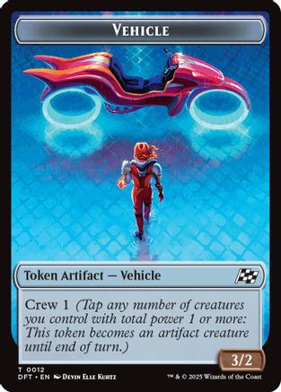 Vehicle // Pilot Double-Sided Token (DFT-12 // 1) - Aetherdrift - Premium MTG Single from Wizards of the Coast - Just $0.03! Shop now at Game Crave Tournament Store