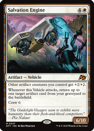 Salvation Engine (PPDFT-027) - Promo Pack: Aetherdrift Foil - Premium MTG Single from Wizards of the Coast - Just $1.30! Shop now at Game Crave Tournament Store