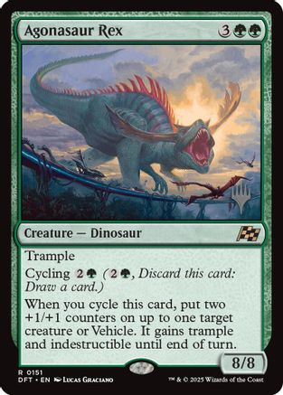 Agonasaur Rex (PPDFT-151) - Promo Pack: Aetherdrift - Premium MTG Single from Wizards of the Coast - Just $0.42! Shop now at Game Crave Tournament Store
