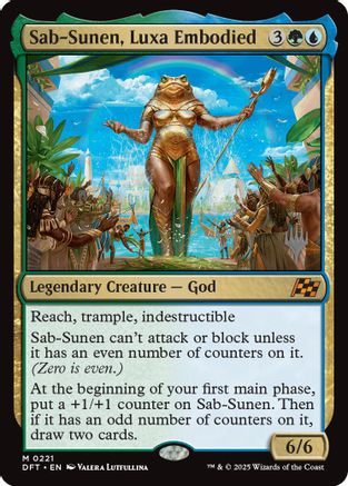 Sab-Sunen, Luxa Embodied (PPDFT-221) - Promo Pack: Aetherdrift Foil - Premium MTG Single from Wizards of the Coast - Just $2.80! Shop now at Game Crave Tournament Store
