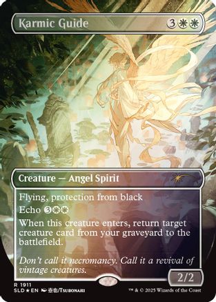 Karmic Guide (1911) (Rainbow Foil) (SLD-1911) - Secret Lair Drop Series Foil - Premium MTG Single from Wizards of the Coast - Just $4.32! Shop now at Game Crave Tournament Store