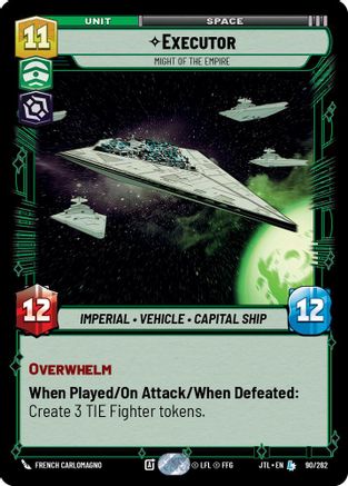 Executor - Might of the Empire (090/262) - Jump to Lightspeed - Premium Star Wars: Unlimited Single from Fantasy Flight Games - Just $0.45! Shop now at Game Crave Tournament Store