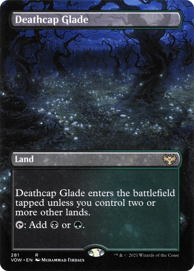 Deathcap Glade (VOW-281) - Innistrad: Crimson Vow (Borderless) - Premium MTG Single from Wizards of the Coast - Just $1.87! Shop now at Game Crave Tournament Store