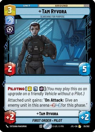 Tam Ryvora - Searching For Purpose (035/262) - Jump to Lightspeed - Premium Star Wars: Unlimited Single from Fantasy Flight Games - Just $0.11! Shop now at Game Crave Tournament Store