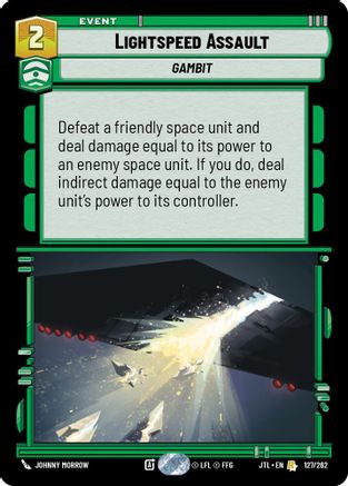 Lightspeed Assault (127/262) - Jump to Lightspeed - Premium Star Wars: Unlimited Single from Fantasy Flight Games - Just $0.09! Shop now at Game Crave Tournament Store