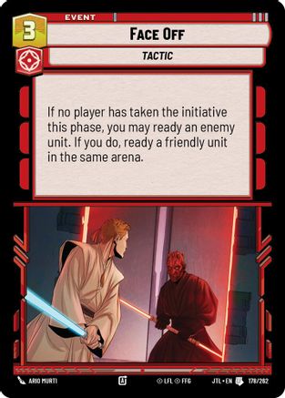 Face Off (178/262) - Jump to Lightspeed - Premium Star Wars: Unlimited Single from Fantasy Flight Games - Just $0.08! Shop now at Game Crave Tournament Store