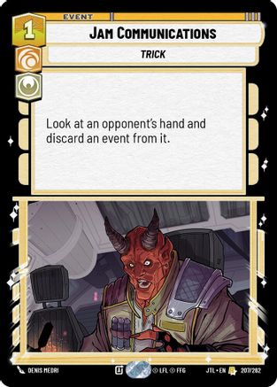 Jam Communications (207/262) - Jump to Lightspeed - Premium Star Wars: Unlimited Single from Fantasy Flight Games - Just $0.27! Shop now at Game Crave Tournament Store