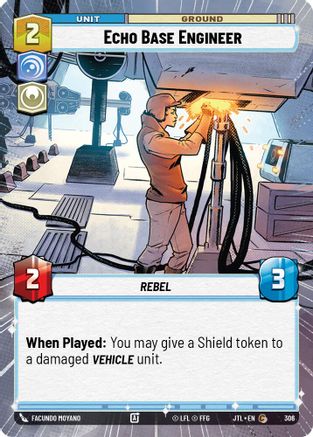 Echo Base Engineer (Hyperspace) (306) - Jump to Lightspeed - Premium Star Wars: Unlimited Single from Fantasy Flight Games - Just $0.08! Shop now at Game Crave Tournament Store