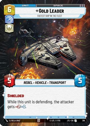 Gold Leader - Fastest Ship in the Fleet (Hyperspace) (316) - Jump to Lightspeed - Premium Star Wars: Unlimited Single from Fantasy Flight Games - Just $0.09! Shop now at Game Crave Tournament Store