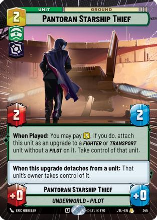 Pantoran Starship Thief (Hyperspace) (345) - Jump to Lightspeed - Premium Star Wars: Unlimited Single from Fantasy Flight Games - Just $0.24! Shop now at Game Crave Tournament Store