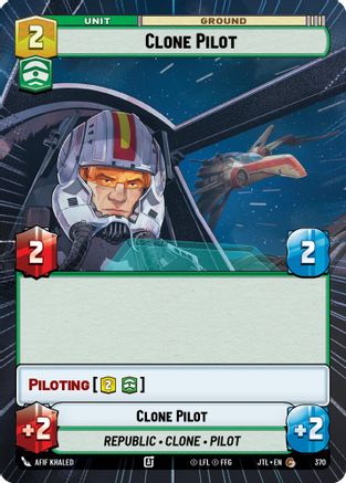Clone Pilot (Hyperspace) (370) - Jump to Lightspeed - Premium Star Wars: Unlimited Single from Fantasy Flight Games - Just $0.08! Shop now at Game Crave Tournament Store