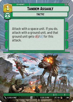 Tandem Assault (Hyperspace) (386) - Jump to Lightspeed - Premium Star Wars: Unlimited Single from Fantasy Flight Games - Just $0.08! Shop now at Game Crave Tournament Store