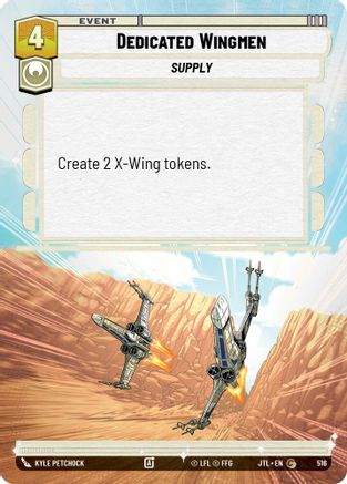 Dedicated Wingmen (Hyperspace) (516) - Jump to Lightspeed - Premium Star Wars: Unlimited Single from Fantasy Flight Games - Just $0.08! Shop now at Game Crave Tournament Store