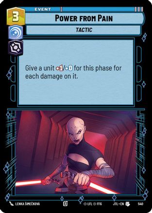 Power from Pain (Foil) (540) - Jump to Lightspeed Foil - Premium Star Wars: Unlimited Single from Fantasy Flight Games - Just $0.08! Shop now at Game Crave Tournament Store