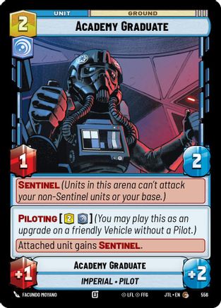 Academy Graduate (Foil) (556) - Jump to Lightspeed Foil - Premium Star Wars: Unlimited Single from Fantasy Flight Games - Just $0.08! Shop now at Game Crave Tournament Store