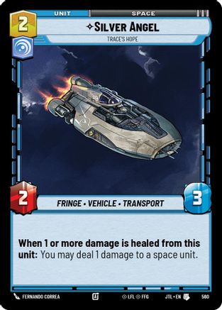 Silver Angel - Trace's Hope (Foil) (560) - Jump to Lightspeed Foil - Premium Star Wars: Unlimited Single from Fantasy Flight Games - Just $0.09! Shop now at Game Crave Tournament Store