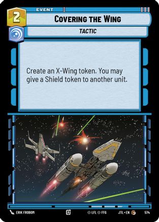 Covering the Wing (Foil) (574) - Jump to Lightspeed Foil - Premium Star Wars: Unlimited Single from Fantasy Flight Games - Just $0.08! Shop now at Game Crave Tournament Store