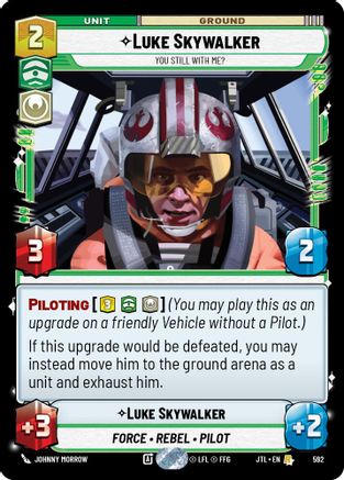 Luke Skywalker - You Still With Me? (Foil) (592) - Jump to Lightspeed Foil - Premium Star Wars: Unlimited Single from Fantasy Flight Games - Just $3.13! Shop now at Game Crave Tournament Store