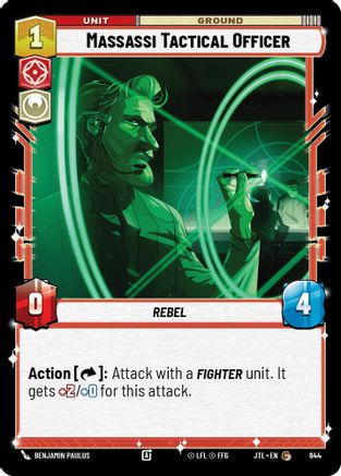 Massassi Tactical Officer (Foil) (644) - Jump to Lightspeed Foil - Premium Star Wars: Unlimited Single from Fantasy Flight Games - Just $0.08! Shop now at Game Crave Tournament Store
