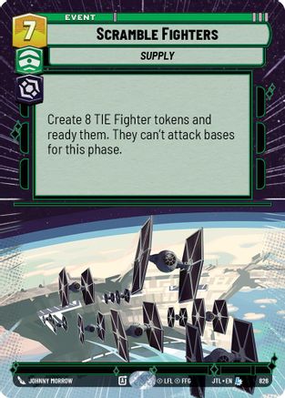 Scramble Fighters (Hyperspace Foil) (826) - Jump to Lightspeed Foil - Premium Star Wars: Unlimited Single from Fantasy Flight Games - Just $0.77! Shop now at Game Crave Tournament Store