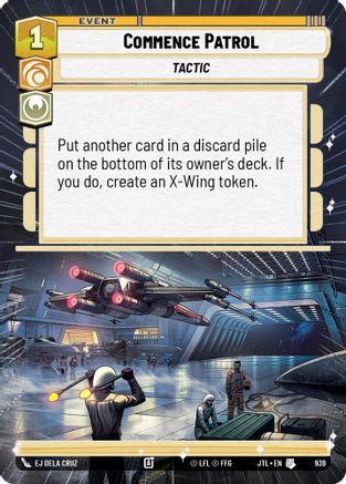 Commence Patrol (Hyperspace Foil) (939) - Jump to Lightspeed Foil - Premium Star Wars: Unlimited Single from Fantasy Flight Games - Just $0.20! Shop now at Game Crave Tournament Store