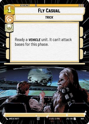Fly Casual (Hyperspace Foil) (940) - Jump to Lightspeed Foil - Premium Star Wars: Unlimited Single from Fantasy Flight Games - Just $0.11! Shop now at Game Crave Tournament Store
