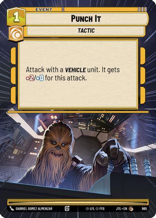 Punch It (Hyperspace Foil) (965) - Jump to Lightspeed Foil - Premium Star Wars: Unlimited Single from Fantasy Flight Games - Just $0.13! Shop now at Game Crave Tournament Store